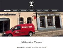 Tablet Screenshot of polstermoebel-hummel.de